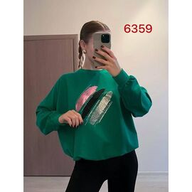Фотография Свитер женский 6359 green р.46-52 "FSN" недорого оптом от прямого поставщика
