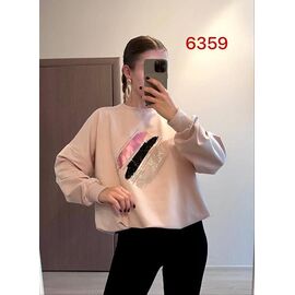 Фотография Свитер женский 6359 l.beige р.46-52 "FSN" недорого оптом от прямого поставщика