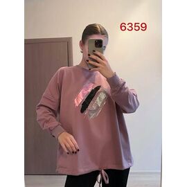 Фотография Свитер женский 6359 powder р.46-52 "FSN" недорого оптом от прямого поставщика