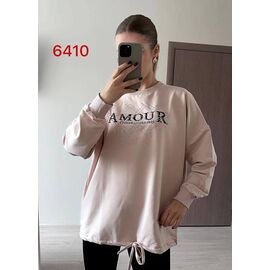 Фотография Свитер женский 6410 beige р.48-54 "FSN" недорого оптом от прямого поставщика