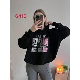 Фотография Свитер женский 6415 black р.52-58 "FSN" недорого оптом от прямого поставщика