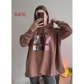 Фотография Свитер женский 6415 brown р.52-58 "FSN" недорого оптом от прямого поставщика