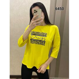 Фотография Свитер женский 6450 yellow р.46-52 "FSN" недорого оптом от прямого поставщика