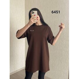 Фотография Футболка женская 6451 brown р.44-48 "FSN" недорого оптом от прямого поставщика