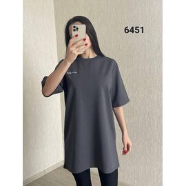 Фотография Футболка женская 6451 d.grey р.44-48 "FSN" недорого оптом от прямого поставщика