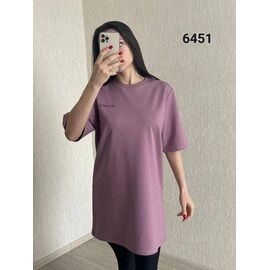 Фотография Футболка женская 6451 powder р.44-48 "FSN" недорого оптом от прямого поставщика