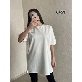 Фотография Футболка женская 6451 white р.44-48 "FSN" недорого оптом от прямого поставщика