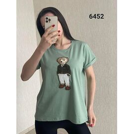 Фотография Футболка женская 6452 mint р.46-52 "FSN" недорого оптом от прямого поставщика