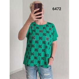 Фотография Футболка женская 6472 green р.48-54 "FSN" недорого оптом от прямого поставщика