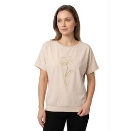 Фотография Футболка женская 6481 beige р.48-54 "FSN" недорого оптом от прямого поставщика
