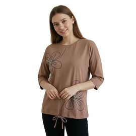 Фотография Свитер женский 6513 brown р.54-60 "FSN" недорого оптом от прямого поставщика