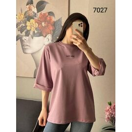 Фотография Футболка женская 7027 d.beige р.46-52 "FSN" недорого оптом от прямого поставщика