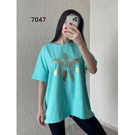 Фотография Футболка женская 7047 mint р.54-60 "FSN" недорого оптом от прямого поставщика