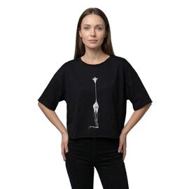 Фотография Футболка женская 7177 black р.44-50 "FSN" недорого оптом от прямого поставщика