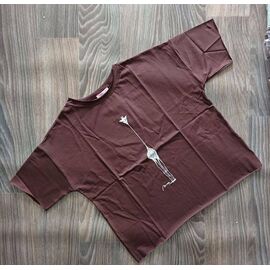 Фотография Футболка женская 7177 brown р.44-50 "FSN" недорого оптом от прямого поставщика