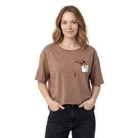 Фотография Футболка женская 7179 brown р.44-50 "FSN" недорого оптом от прямого поставщика