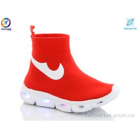Фотография Кроссовки детские модные Весна/осень AX059-113A red led (5 пар р.26-30) "Леопард" недорого оптом от прямого поставщика