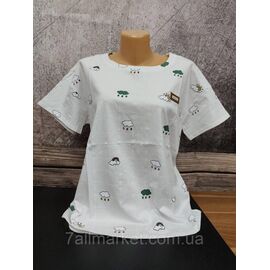 Фотография Футболка женская молодёжная с  принтом р-р 46-48 (микс) "MODY" недорого от прямого поставщика