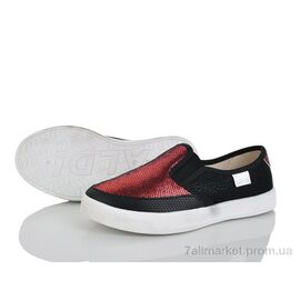 Сліпони дитячі без шнурків Весна/осінь 282-284 червоний (6 пар р.31-36) "LiBang" недорого оптом від прямого постачальника