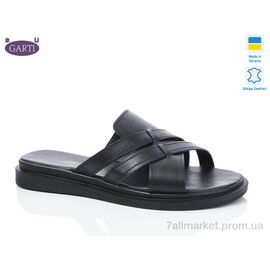 Фотография Шлепки женские облегченные Лето 74 чорна шкіра (6 пар р.36-40) "Garti" недорого оптом от прямого поставщика