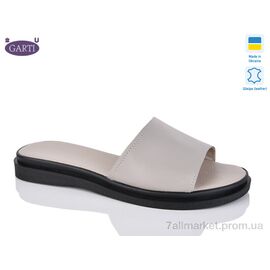 Фотография Шлепки женские облегченные Лето 97 беж шкіра (6 пар р.36-40) "Garti" недорого оптом от прямого поставщика