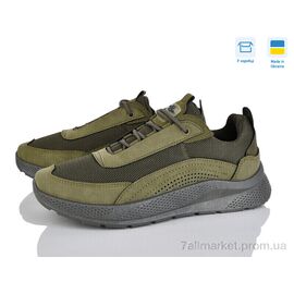 Кросівки чоловічі модні Весна/осінь 2603 хакі (6 пар р.41-45) "Paolla" недорого оптом від прямого постачальника