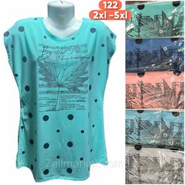 Футболка жіноча стильна  р-р 2XL-5XL (мікс кв) "Stella" недорого від прямого постачальника