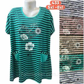 Туніка жіноча літня/батал розміри 5XL-8XL (кв.мікс) "STELLA" недорого від прямого постачальника