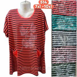 Туніка жіноча літня/супер-батал розміри 7XL-10XL (кв.мікс) "STELLA" недорого від прямого постачальника