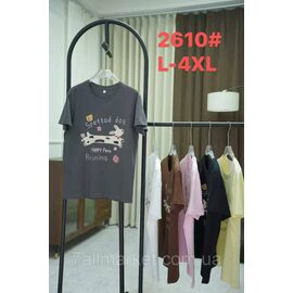 Футболка жіноча стильна р-р L-4XL (6кв) "KADENGQI" недорого від прямого постачальника