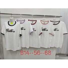 Футболка жіноча стильна р-р 56-68 (мікс кв) "KADENGQI" недорого від прямого постачальника