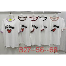 Футболка жіноча стильна р-р 56-68 (мікс кв) "KADENGQI" недорого від прямого постачальника