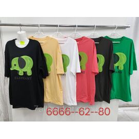 Футболка жіноча стильна р-р 62-80 (мікс кв) "KADENGQI" недорого від прямого постачальника