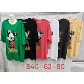 Футболка жіноча стильна р-р 62-80 (мікс кв) "KADENGQI" недорого від прямого постачальника