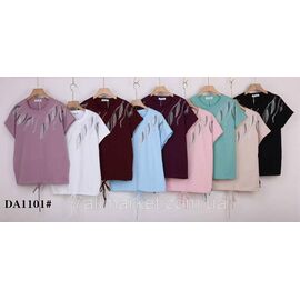 Футболка жіноча стильна р-р 54-62 (мікс кв) "KADENGQI" недорого від прямого постачальника