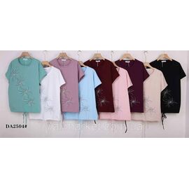 Футболка жіноча стильна р-р 58-65 (мікс кв) "KADENGQI" недорого від прямого постачальника