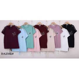 Футболка жіноча стильна р-р 58-65 (мікс кв) "KADENGQI" недорого від прямого постачальника