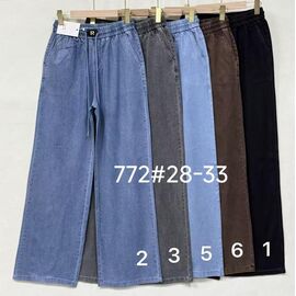 Джинси жіночі 772-6 brown р.28-33 "Immei" недорого оптом від прямого постачальника