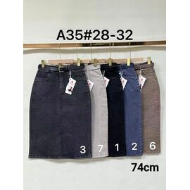 Фотография Юбка женская A35-6 brown р.28-32 "Immei" недорого оптом от прямого поставщика