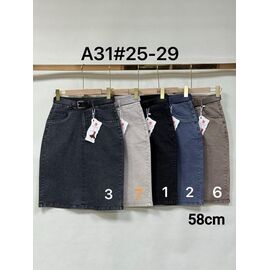 Фотография Юбка женская A31-6 grey р.25-29 "Immei" недорого оптом от прямого поставщика