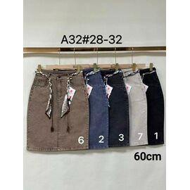 Фотография Юбка женская A32-7 l.grey р.28-32 "Immei" недорого оптом от прямого поставщика