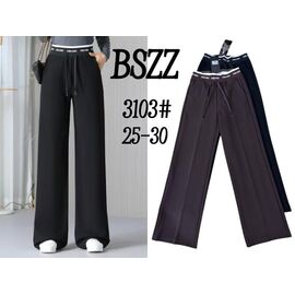 Жіночі штани 3103 brown р.25-30 "Immei" недорого оптом від прямого постачальника