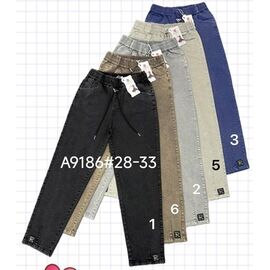 Джинси жіночі A9186-1 black р.28-33 "Immei" недорого оптом від прямого постачальника