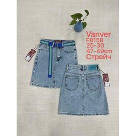 Фотография Юбка женская F8158 l.blue р.25-30 "Vanver" недорого оптом от прямого поставщика