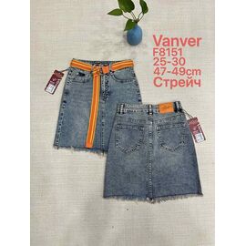 Фотография Юбка женская F8151 blue р.25-30 "Vanver" недорого оптом от прямого поставщика