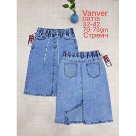Фотография Юбка женская D8115 l.blue р.32-42 "Vanver" недорого оптом от прямого поставщика