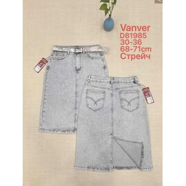 Фотография Юбка женская D81985 l.grey р.30-36 "Vanver" недорого оптом от прямого поставщика