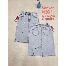 Фотография Юбка женская B81986 l.grey р.28-33 "Vanver" недорого оптом от прямого поставщика