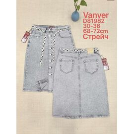 Фотография Юбка женская D81982 l.grey р.30-36 "Vanver" недорого оптом от прямого поставщика