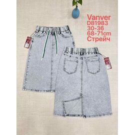 Фотография Юбка женская D81983 l.grey р.30-36 "Vanver" недорого оптом от прямого поставщика